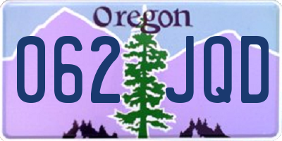 OR license plate 062JQD
