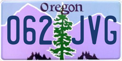 OR license plate 062JVG