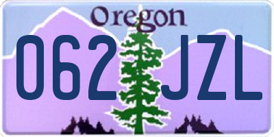 OR license plate 062JZL