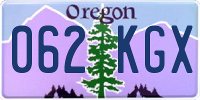 OR license plate 062KGX