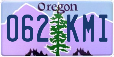OR license plate 062KMI