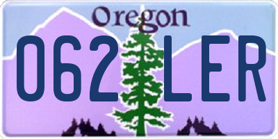 OR license plate 062LER
