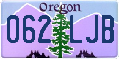 OR license plate 062LJB
