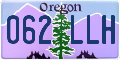 OR license plate 062LLH