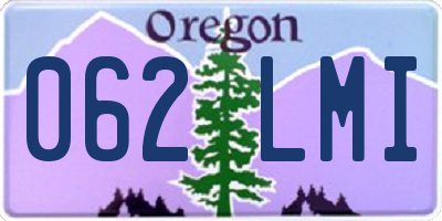 OR license plate 062LMI
