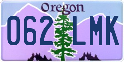 OR license plate 062LMK