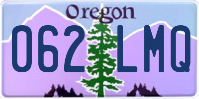 OR license plate 062LMQ