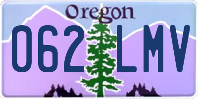 OR license plate 062LMV