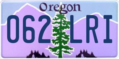 OR license plate 062LRI