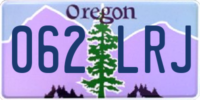 OR license plate 062LRJ