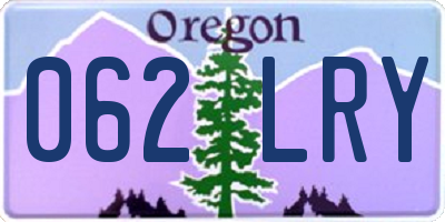 OR license plate 062LRY