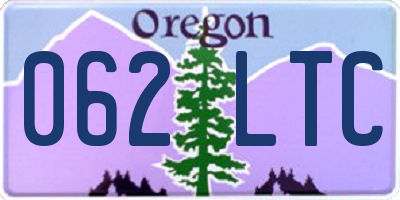 OR license plate 062LTC