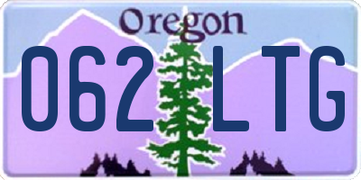 OR license plate 062LTG