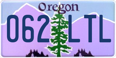 OR license plate 062LTL