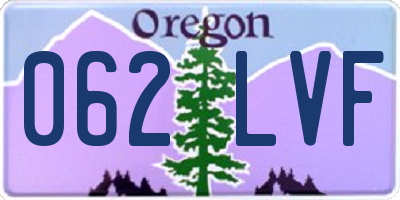 OR license plate 062LVF