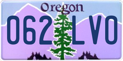 OR license plate 062LVO