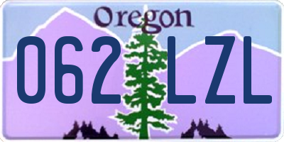 OR license plate 062LZL