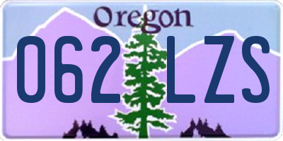 OR license plate 062LZS