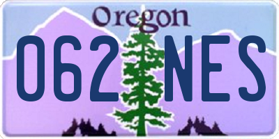OR license plate 062NES