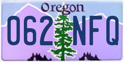 OR license plate 062NFQ