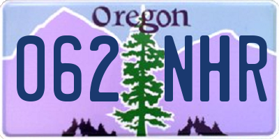 OR license plate 062NHR