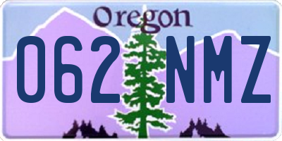 OR license plate 062NMZ