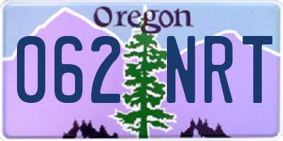 OR license plate 062NRT
