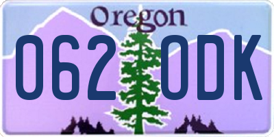 OR license plate 062ODK