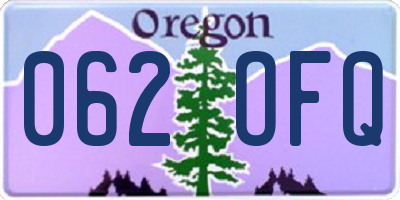 OR license plate 062OFQ