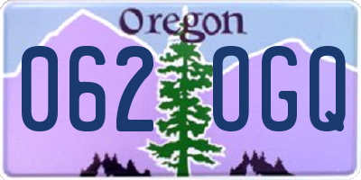 OR license plate 062OGQ