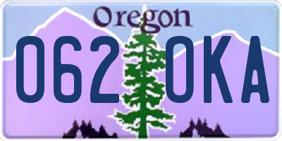 OR license plate 062OKA