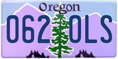 OR license plate 062OLS