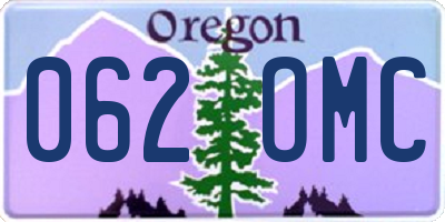 OR license plate 062OMC