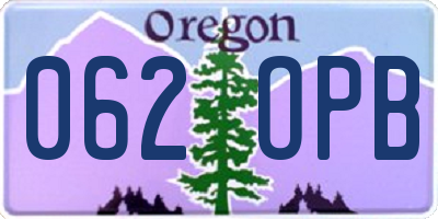 OR license plate 062OPB