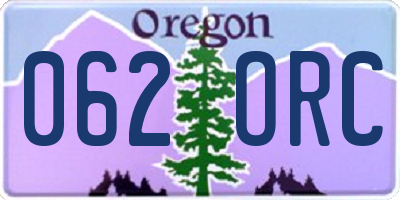 OR license plate 062ORC