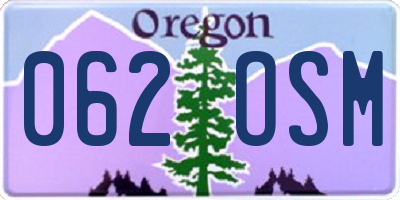 OR license plate 062OSM