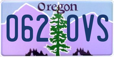 OR license plate 062OVS