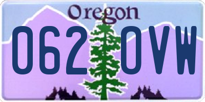 OR license plate 062OVW