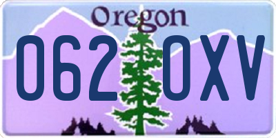OR license plate 062OXV