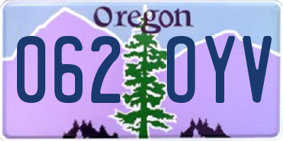 OR license plate 062OYV