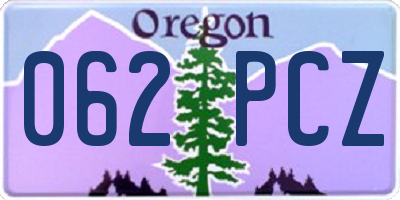 OR license plate 062PCZ