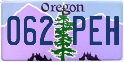 OR license plate 062PEH
