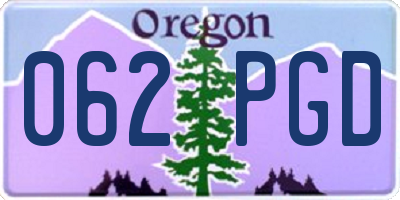 OR license plate 062PGD