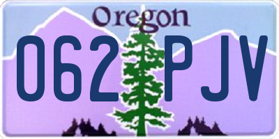 OR license plate 062PJV