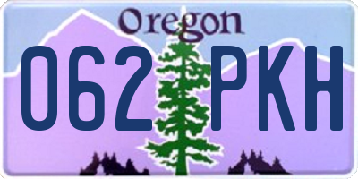 OR license plate 062PKH