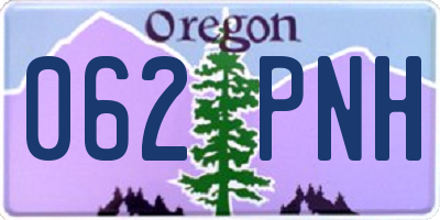 OR license plate 062PNH