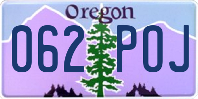 OR license plate 062POJ