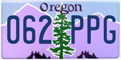OR license plate 062PPG