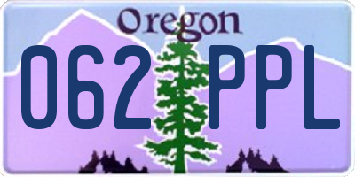 OR license plate 062PPL