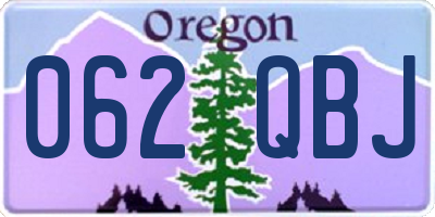 OR license plate 062QBJ